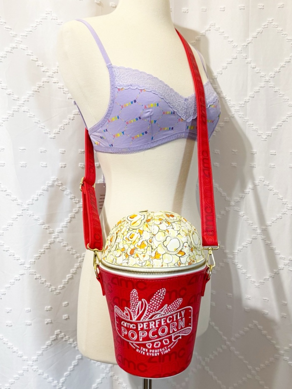 95. Loungefly x AMC Perfectly Popcorn Crossbody Bag